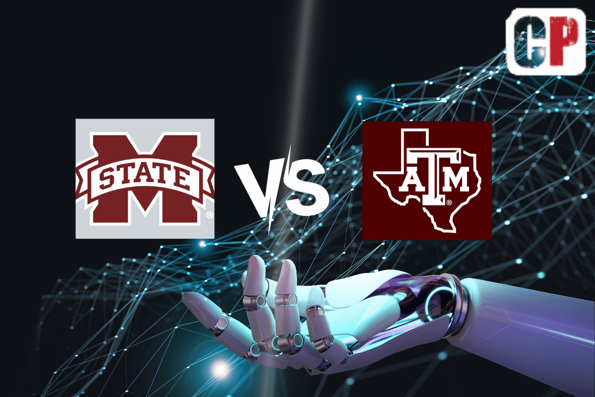 Mississippi State Bulldogs at Texas A&M Aggies AI NCAA Football Prediction 11/11/2023