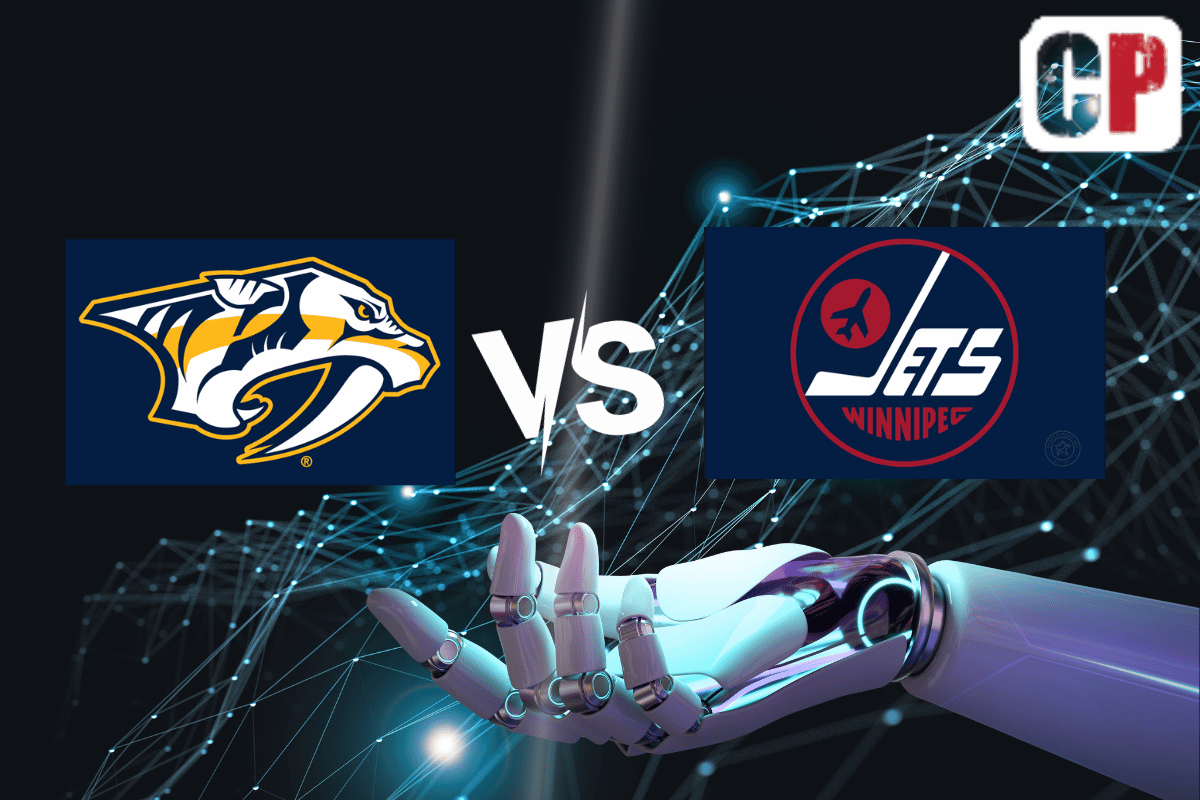 Nashville Predators at Winnipeg Jets AI NHL Prediction 11/9/2023