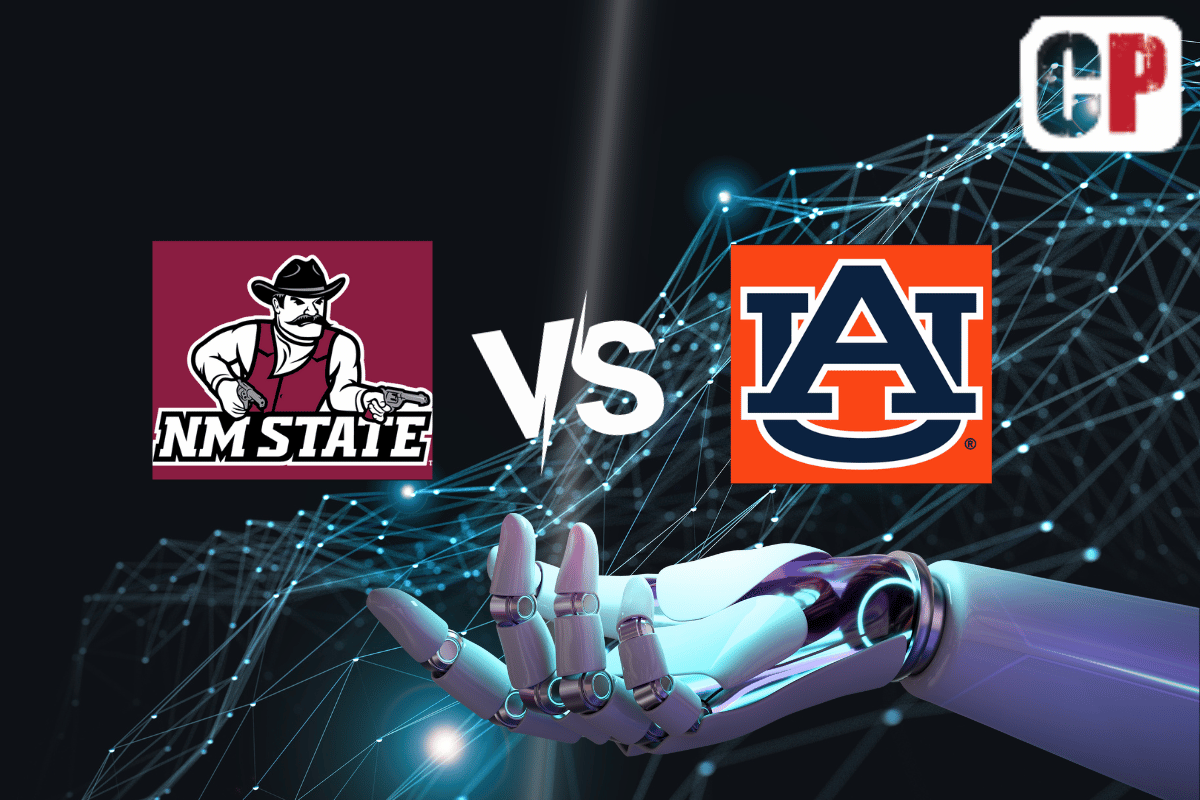 New Mexico State Aggies at Auburn Tigers AI NCAA Football Prediction 11/18/2023