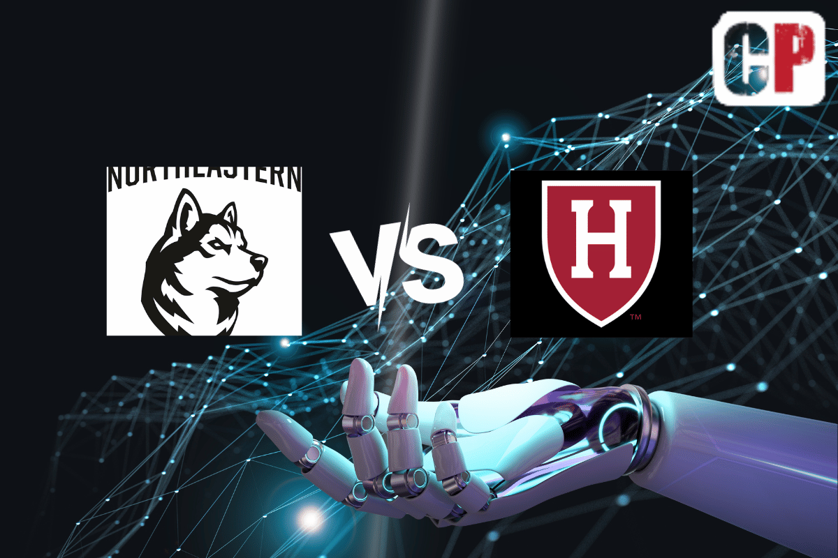 Northeastern Huskies at Harvard Crimson AI NCAA Basketball Prediction 11/14/2023
