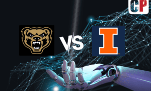 Oakland Golden Grizzlies at Illinois Fighting Illini AI NCAA Basketball Prediction 11/10/2023