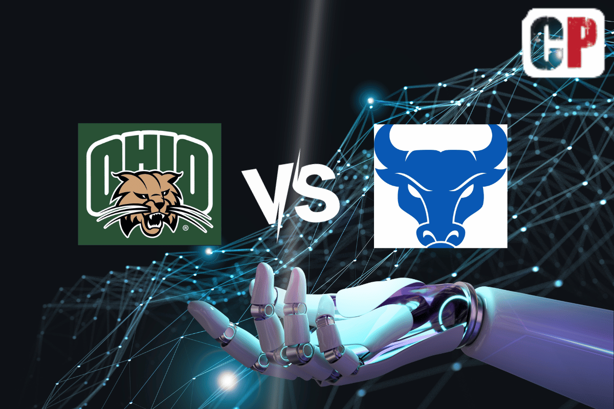 Ohio Bobcats at Buffalo Bulls AI NCAA Football Prediction 11/7/2023