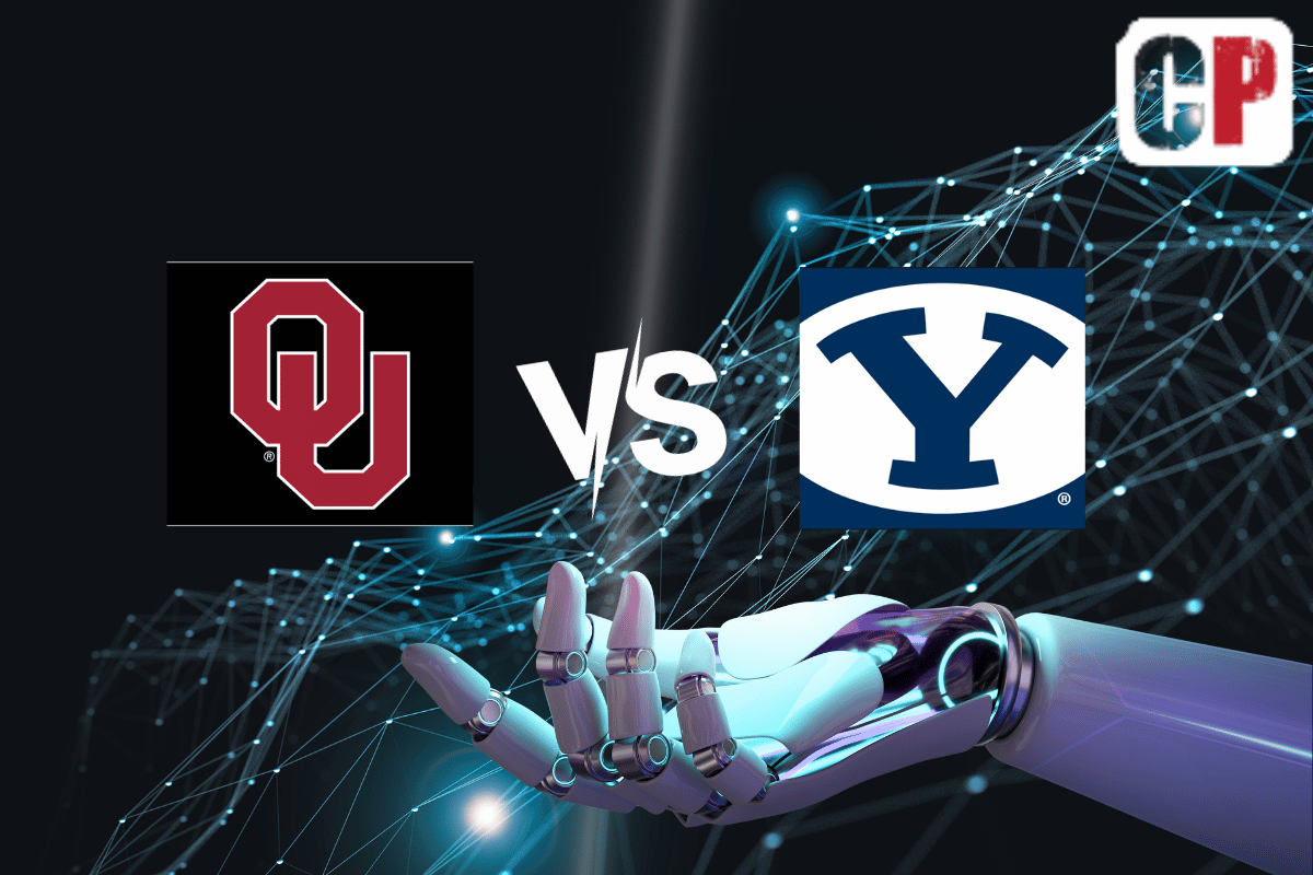Oklahoma Sooners at BYU Cougars AI NCAA Football Prediction 11/18/2023
