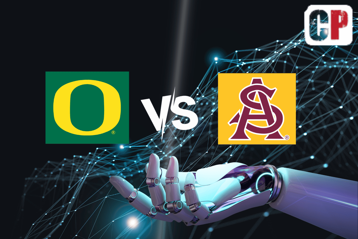 Oregon Ducks at Arizona State Sun Devils AI NCAA Football Prediction 11/18/2023