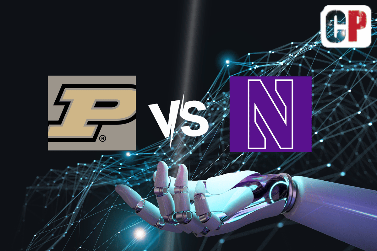 Purdue Boilermakers at Northwestern Wildcats AI NCAA Football Prediction 11/18/2023