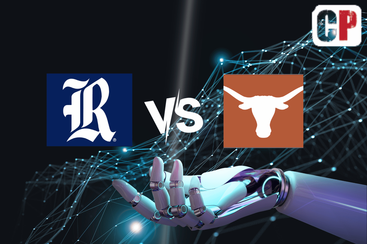 Rice Owls at Texas Longhorns AI NCAA Basketball Prediction 11/15/2023