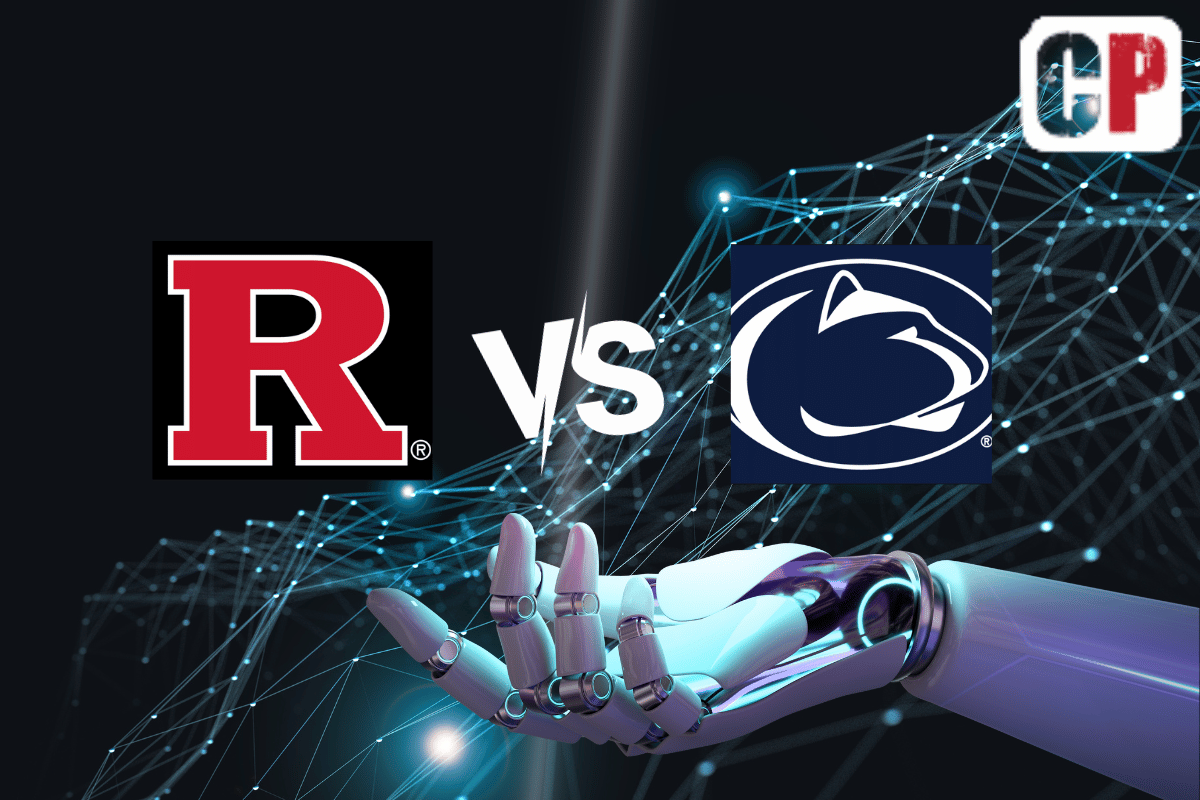 Rutgers Scarlet Knights at Penn State Nittany Lions AI NCAA Football Prediction 11/18/2023