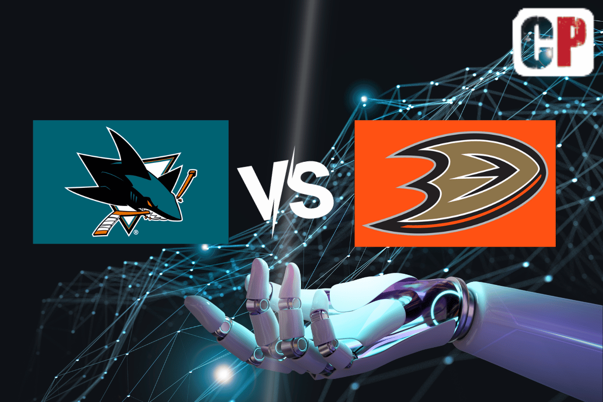 San Jose Sharks at Anaheim Ducks AI NHL Prediction 11/12/2023
