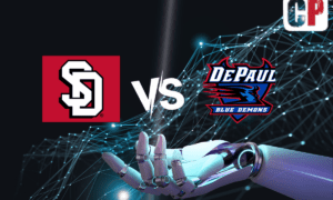 South Dakota Coyotes at DePaul Blue Demons AI NCAA Basketball Prediction 11/14/2023