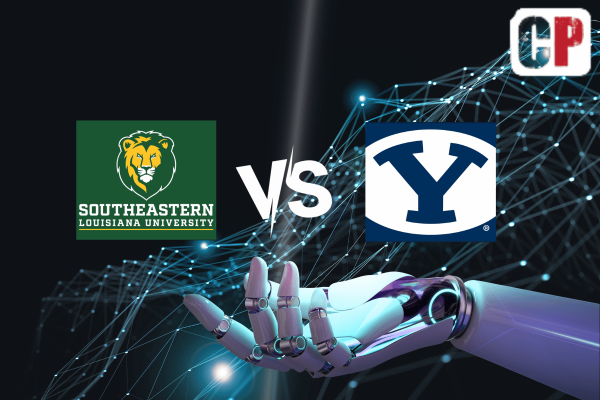 Southeastern Louisiana Lions at BYU Cougars AI NCAA Basketball Prediction 11/15/2023