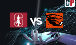 Stanford Cardinal at Oregon State Beavers AI NCAA Football Prediction 11/11/2023