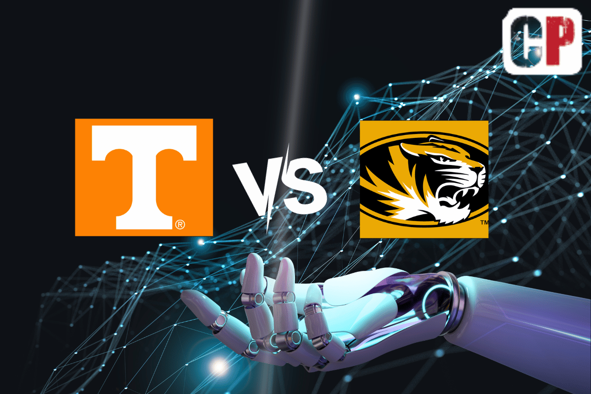 Tennessee Volunteers at Missouri Tigers AI NCAA Football Prediction 11/11/2023