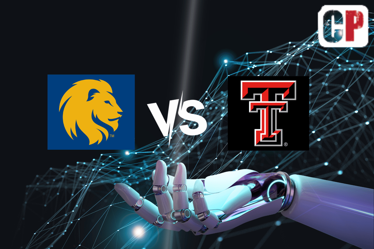 Texas A&M-Commerce Lions at Texas Tech Red Raiders AI NCAA Basketball Prediction 11/8/2023