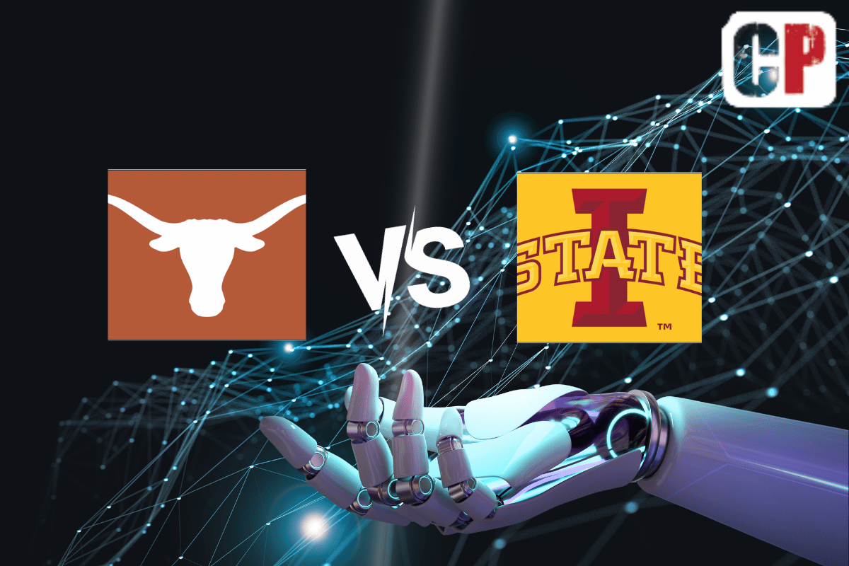 Texas Longhorns at Iowa State Cyclones AI NCAA Football Prediction 11/18/2023