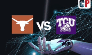 Texas Longhorns at TCU Horned Frogs AI NCAA Football Prediction 11/11/2023