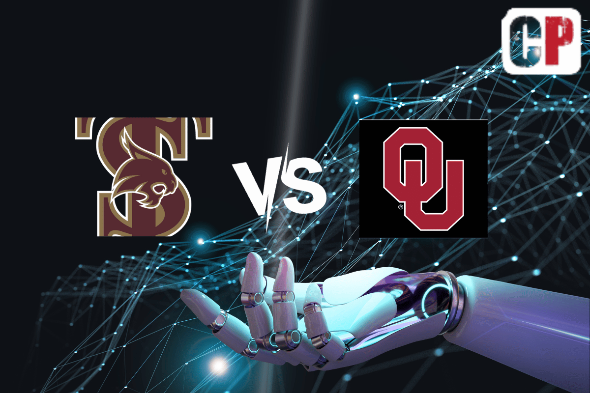 Texas State Bobcats at Oklahoma Sooners AI NCAA Basketball Prediction 11/14/2023