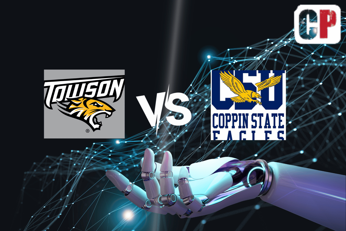 Towson Tigers at Coppin State Eagles AI NCAA Basketball Prediction 11/9/2023