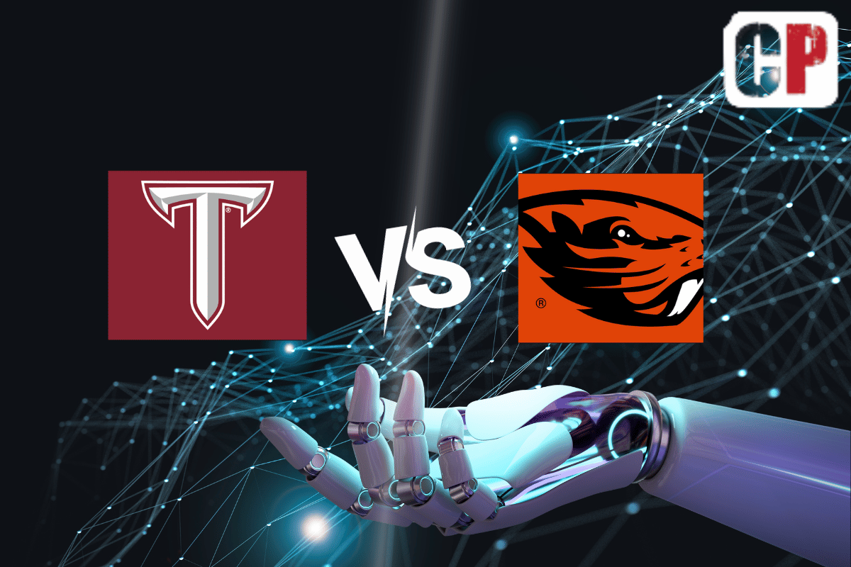 Troy Trojans at Oregon State Beavers AI NCAA Basketball Prediction 11/10/2023