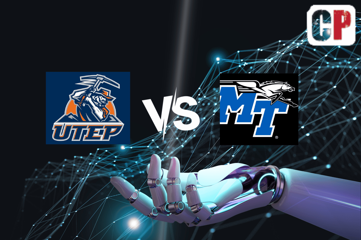 UTEP Miners at Middle Tennessee Blue Raiders AI NCAA Football Prediction 11/18/2023