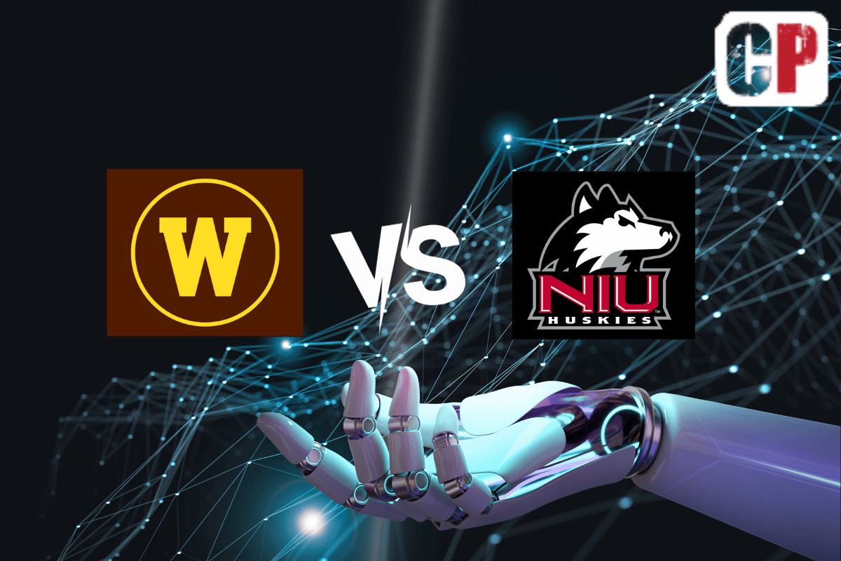 Western Michigan Broncos at Northern Illinois Huskies AI NCAA Football Prediction 11/14/2023