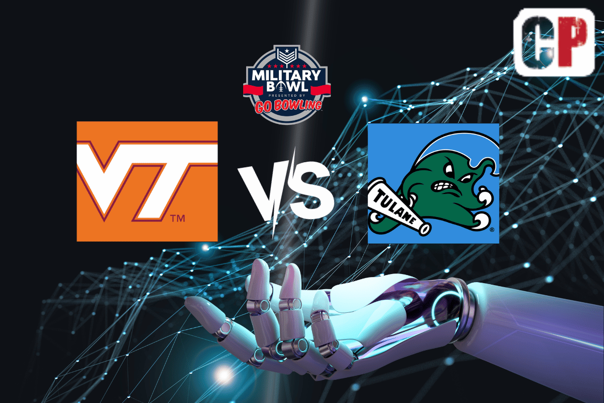 Virginia Tech Hokies at Tulane Green Wave Pick, NCAA Football Prediction, Preview & Odds 2023 Military Bowl