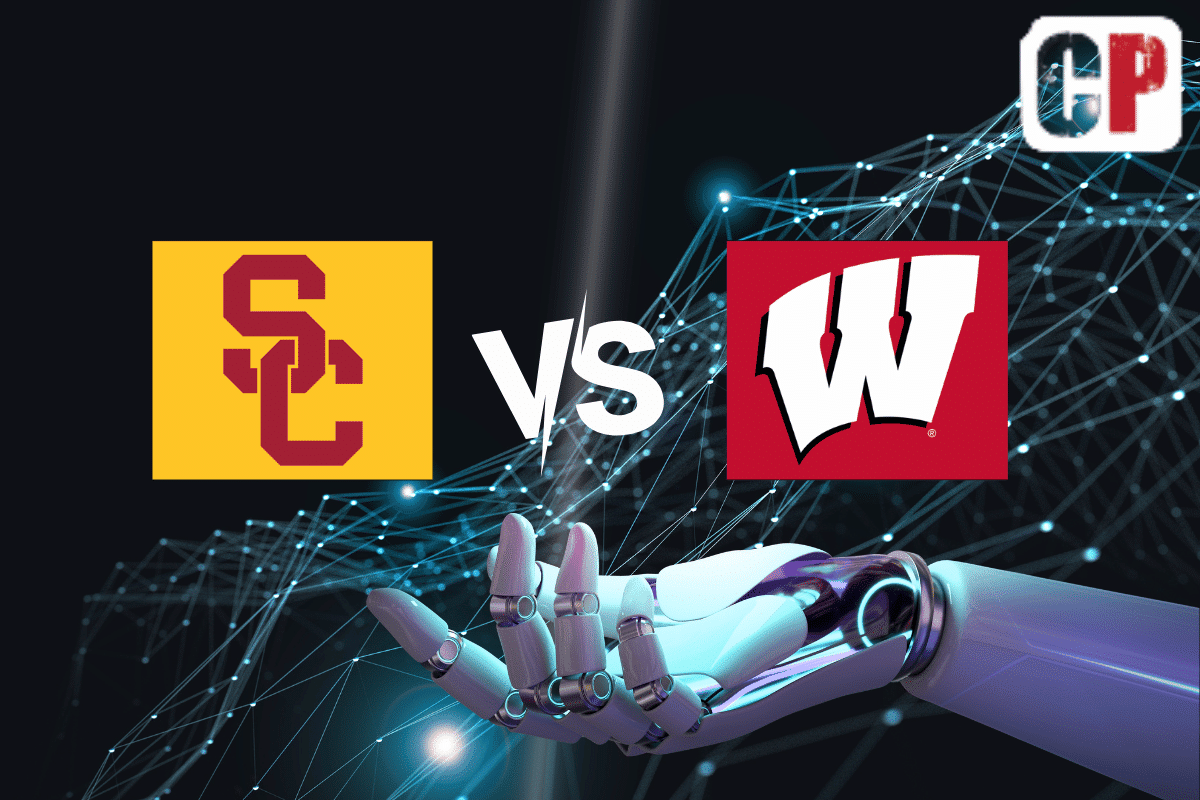 USC Trojans at Wisconsin Badgers AI Computer Pick & NCAA Football Prediction 10/24/26